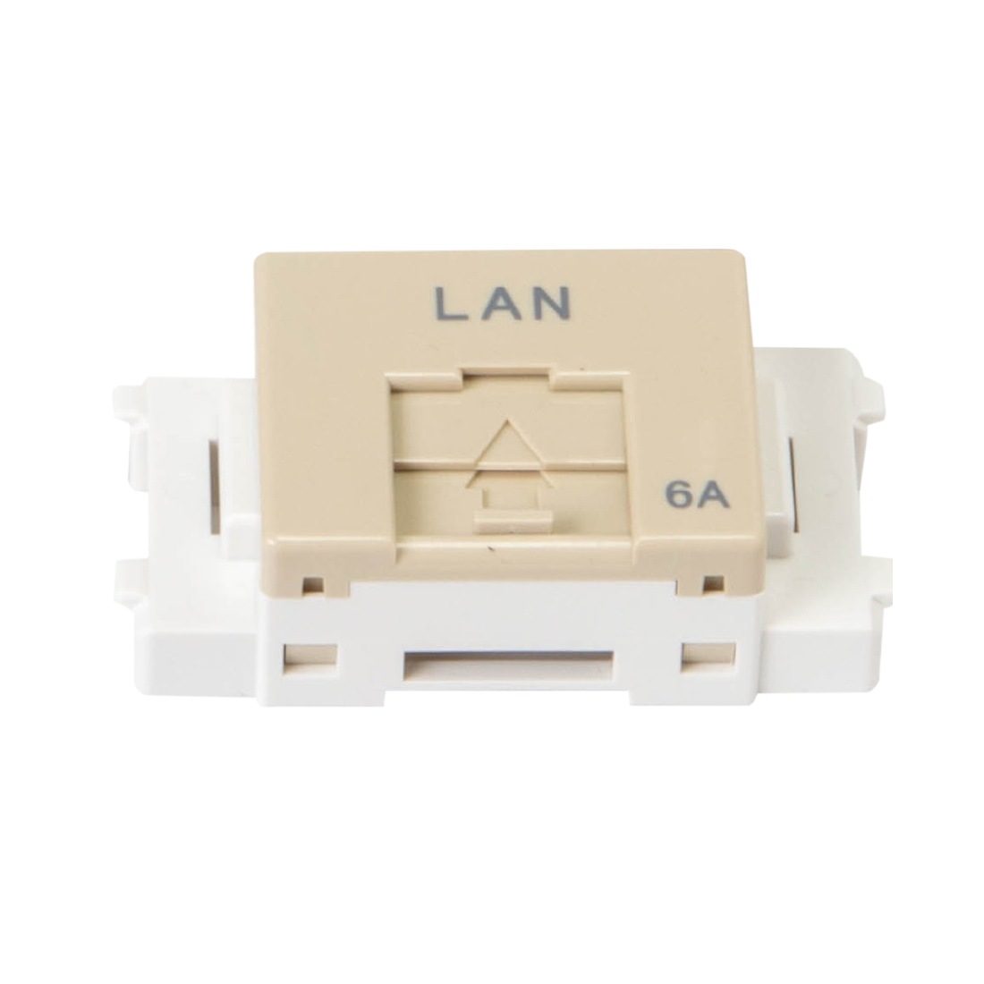 即配】LWU-110-6A 10個/1箱 CAT6A単線LAN対応 埋込LANコンセント 110