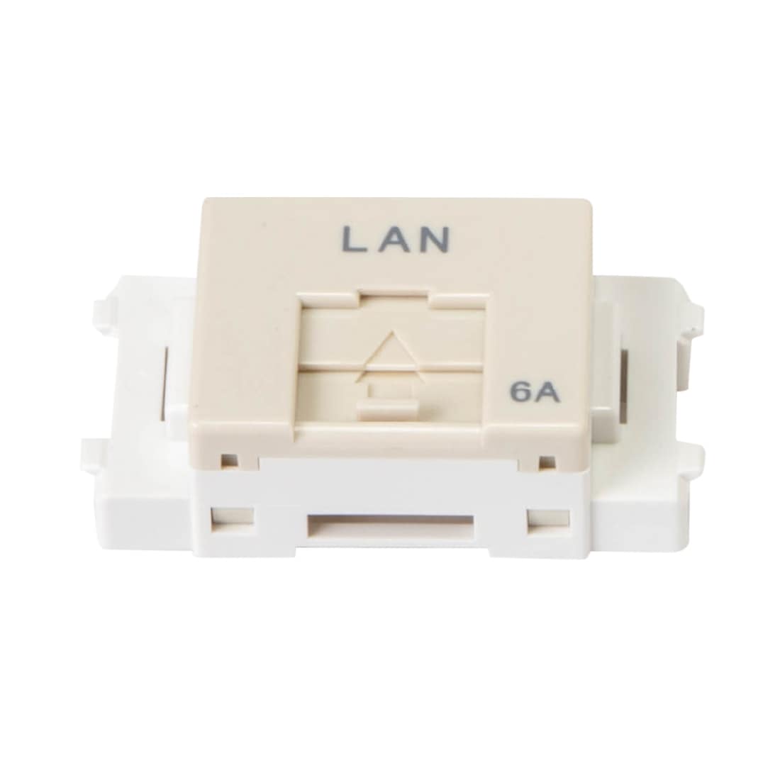 LANモジュラージャック LWU-110-6A 10個入り 即配】LWU-110-6A 10個/1箱 CAT6A単線LAN対応 埋込LANコンセント 110