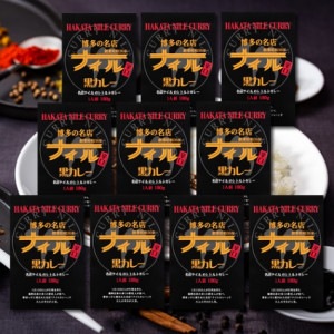 【送料無料】博多ナイルカレー黒（レトルト） 10袋入り（北海道・沖縄は別途７５０円の送料がかかります。）