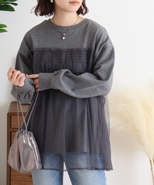 P000【値下げ】【取寄せ】圧縮天竺チュールドッキングPO（F2-Am13）