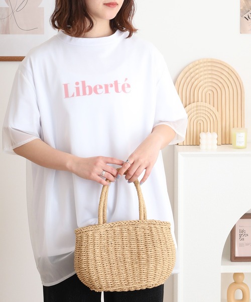 P000【値下げ】【取寄せ】チュールレイヤードTシャツ（F2-Am25）