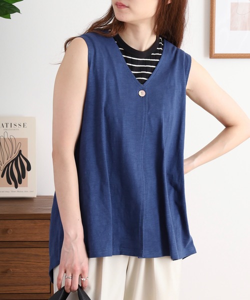 P000【値下げ】【取寄せ】スラブ ワンボタンベスト（F2TK-Am32）