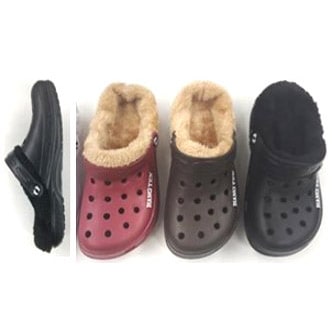 P000  【HANTEN】婦人 ボア付きEVAサンダル (HT2215)20枚組 