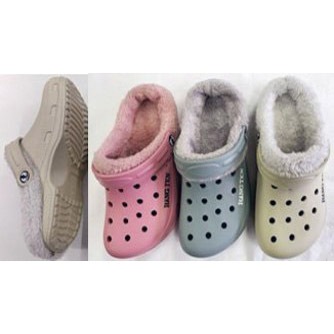 P000  【HANTEN】婦人 ボア付きEVAサンダル (HT2216)20枚組 