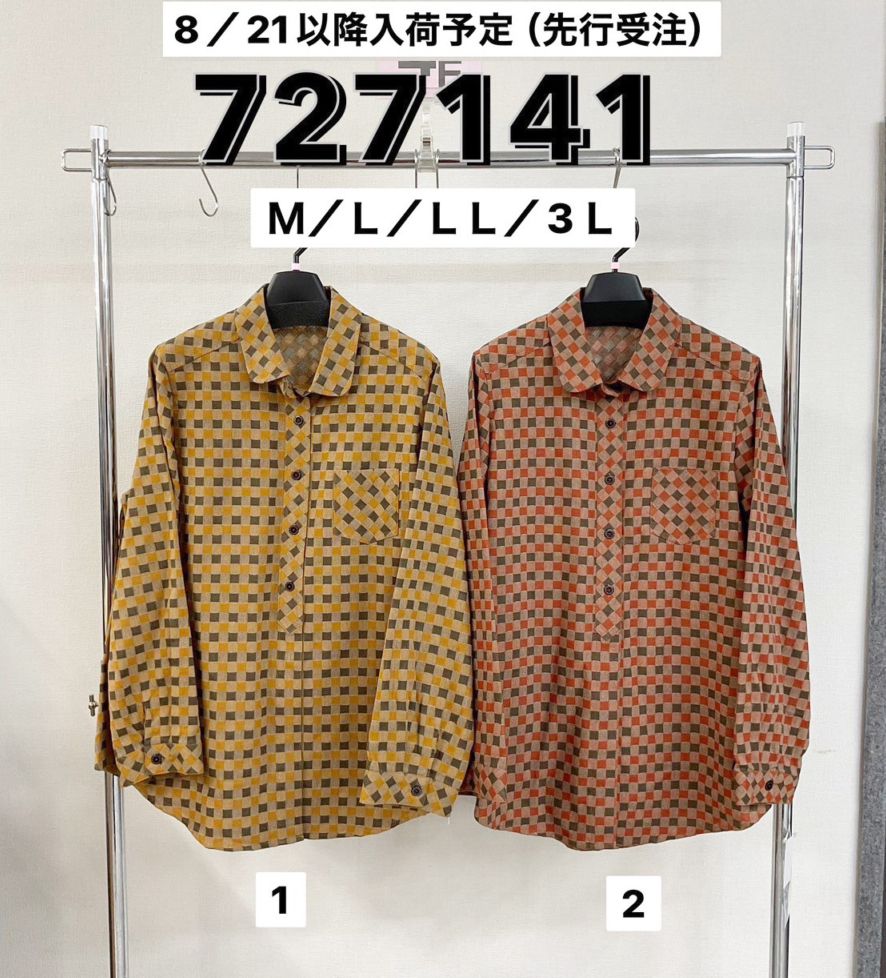 P000 オーバーサイズチェックシャツ（48-727141） | ルート