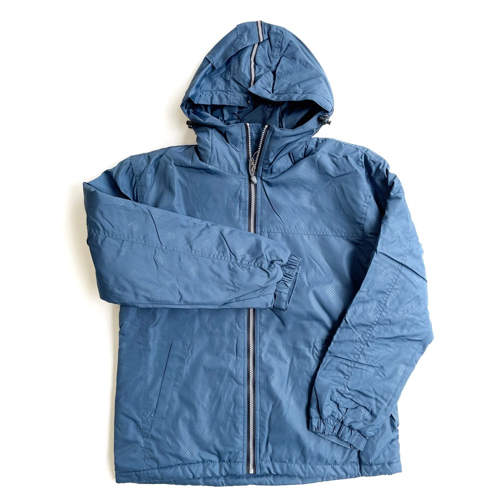 P000 DM-60033 紳士マイクロ中綿プリント　フード付きジャケット ×18入