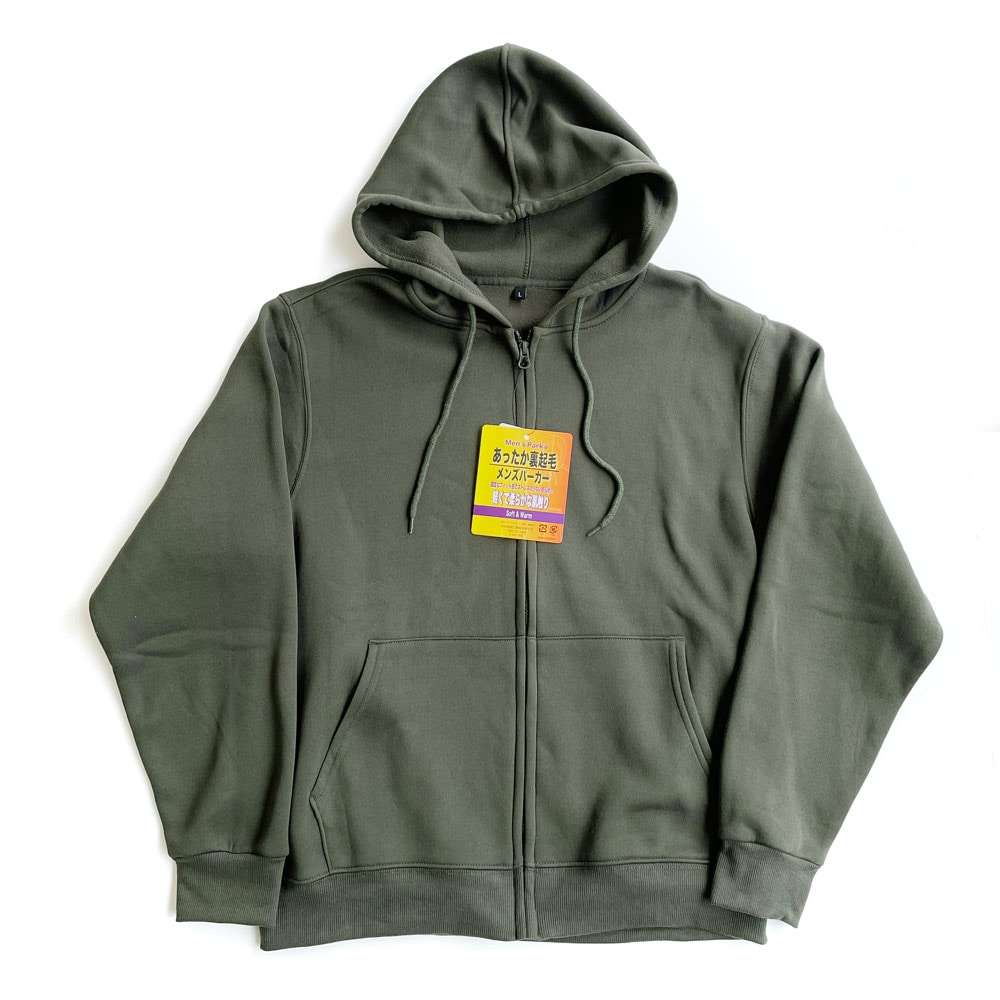 P000 DM-60038 紳士　裏起毛フルジップ　パーカージャケット ×18入