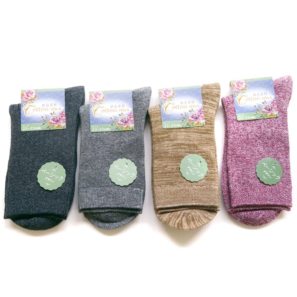 P001 DM-26231 婦人杢調リブソックス ×100入