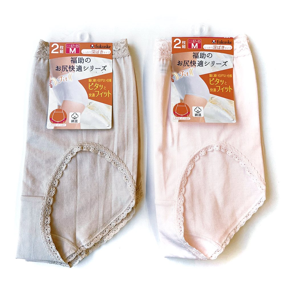 P001 DM-30268 福助ショーツ2P 脇縫いなし25AW ×20入 | ルート