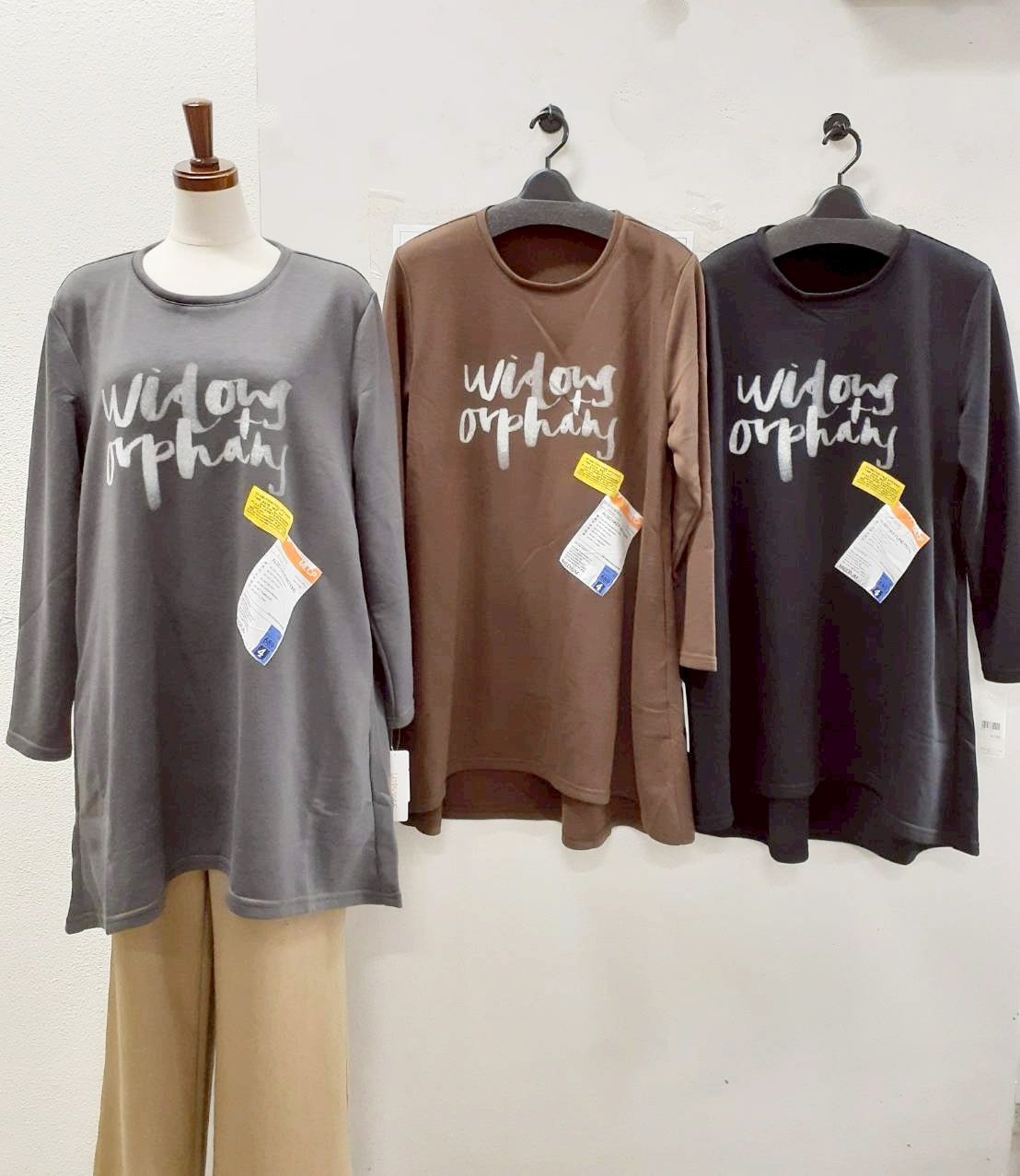 P000【値下げ】プリントカットソーチュニック（F3Y-A55103）