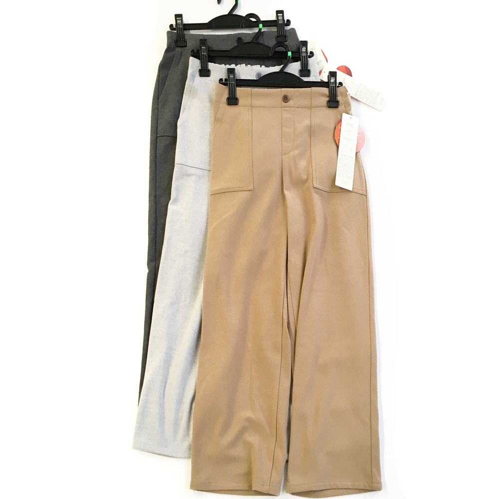 P000 ウール調両面起毛パンツ(54-2728)