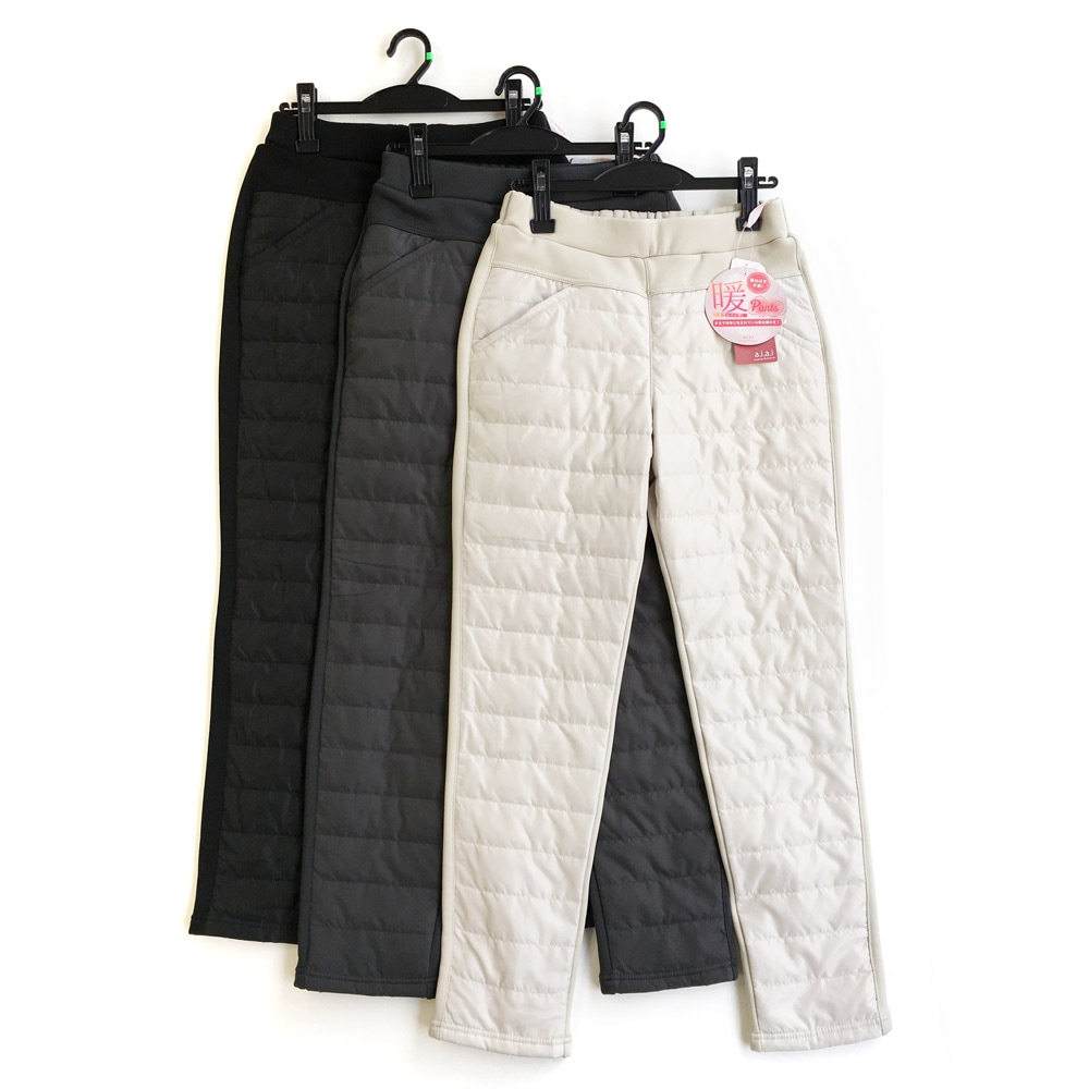 P000 【取り寄せ】 ダウン裏シャギースリムパンツ(54-2653)