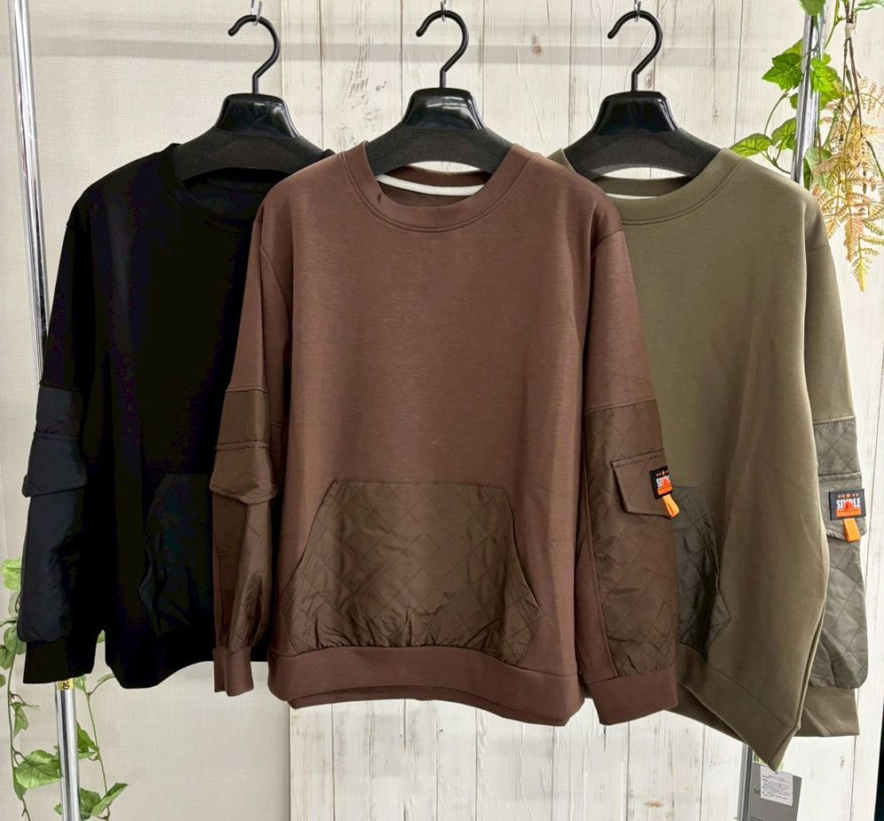 P000  【SOLDYLAN】キルト切替プルオーバー（F5-25927）