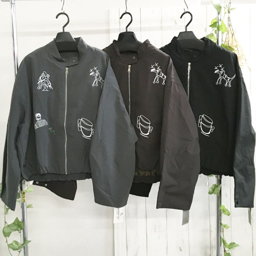 P000  【SOLDYLAN】刺しゅうジップアップジャケット（F5-25947）