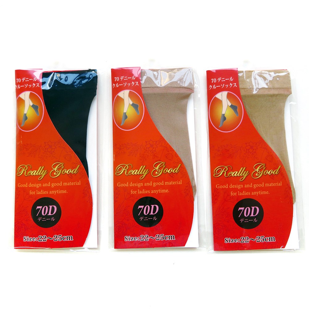 P001 DM-26249 婦人７０Ｄナイロンクルーソックス ×100入