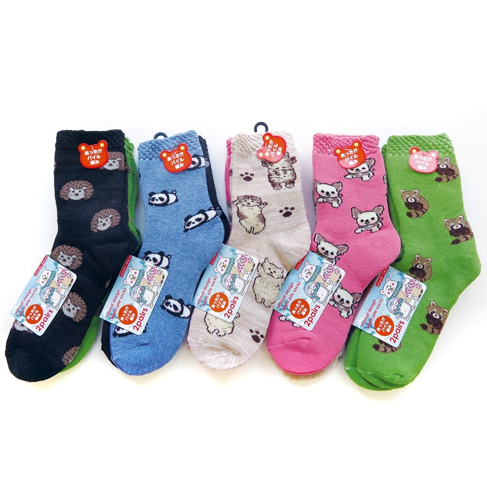 P001 DM-26389 婦人柄パイル２足組ソックス ×50入