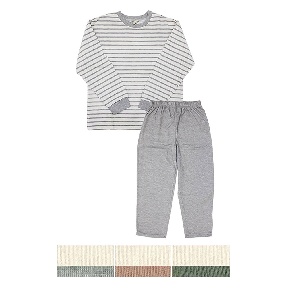 P000 AW1616 裏起毛無地上下セット 6枚組