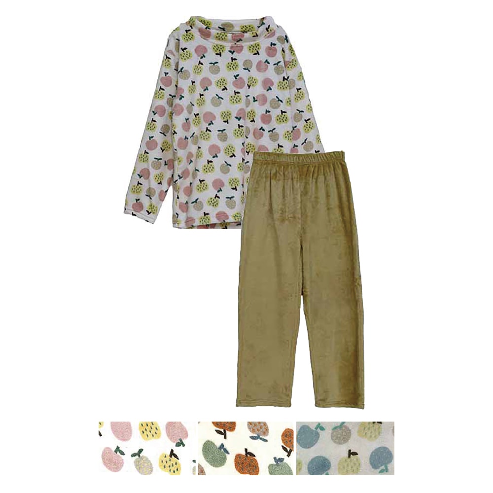 P000 AW1618L 【大寸】シルキーフリース上下セット（フルーツ柄）LL／３L寸 6枚組