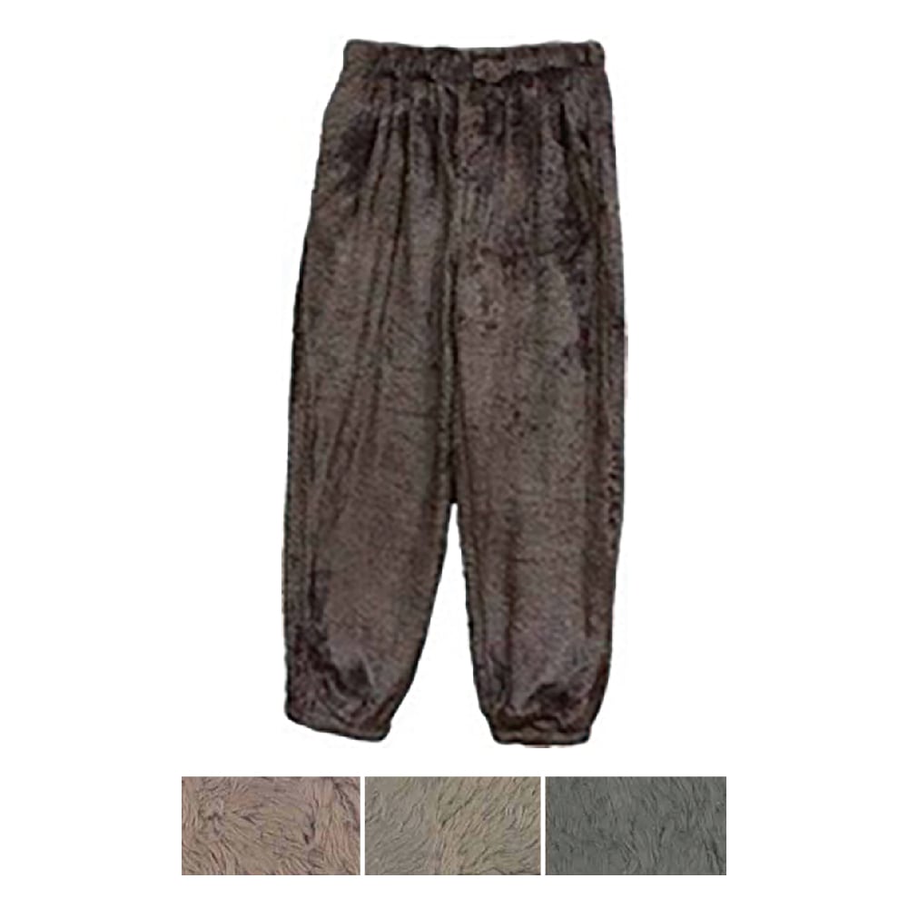 P000 AW1633 【大寸】毛長フリース無地パンツLL／３L寸 6枚組