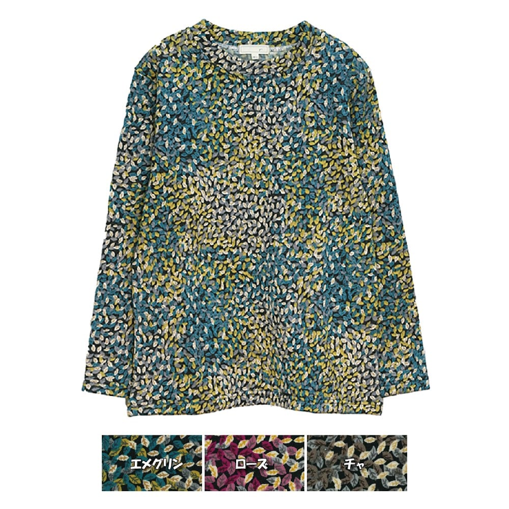 P000 AW1656L 【大寸】長袖裏起毛プリントPO 6枚組