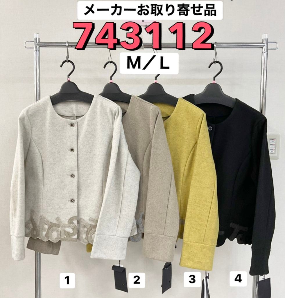 P000 【取寄せ】【特価】前ボタン ショートジャケット（48-743112）