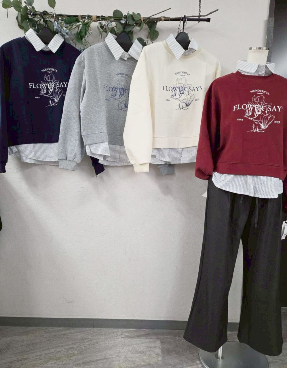 P000  【SOLDYLAN】シャツドッキングトレーナー（F2KA-A20330）