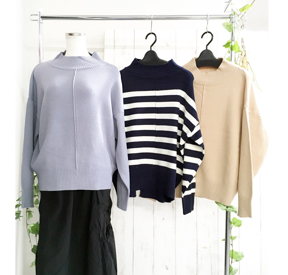 P000  【大寸2L・3Lサイズ】長袖もちもちニットPO（F2KA-828256L）