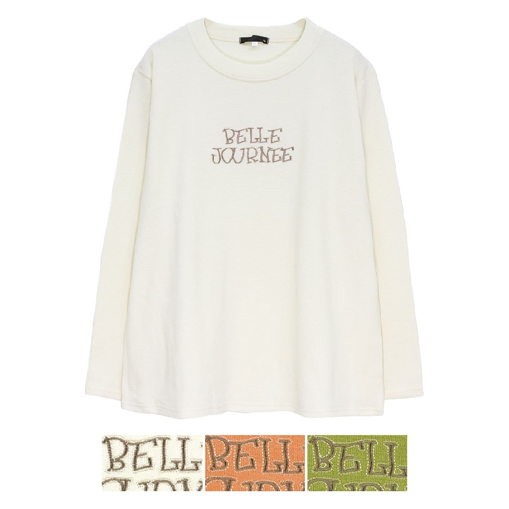 P000 SS-0026 長袖 前身刺繍プルオーバー 6枚組