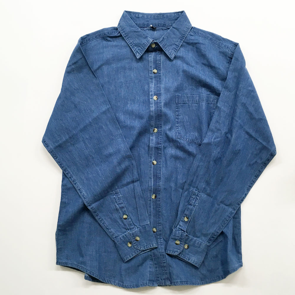 P000【2/末入荷】紳士 デニムシャツ ×20入（DM-61025）