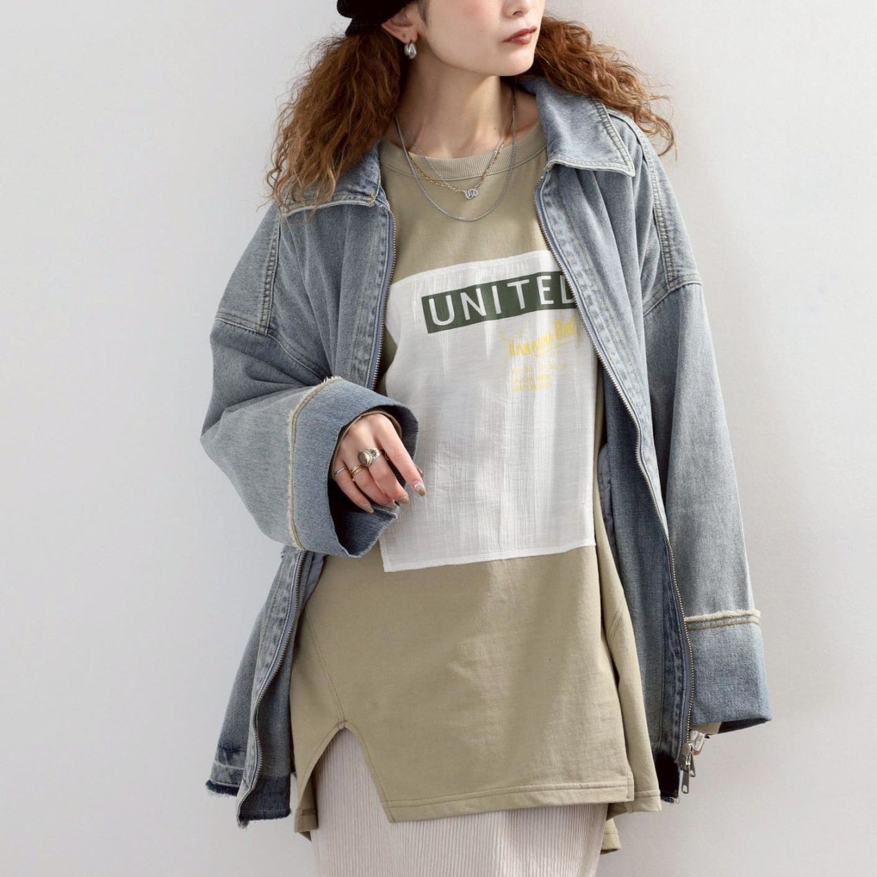 P000  【取寄せ】カジュアルデザインロンT（F2TK-Pm102）