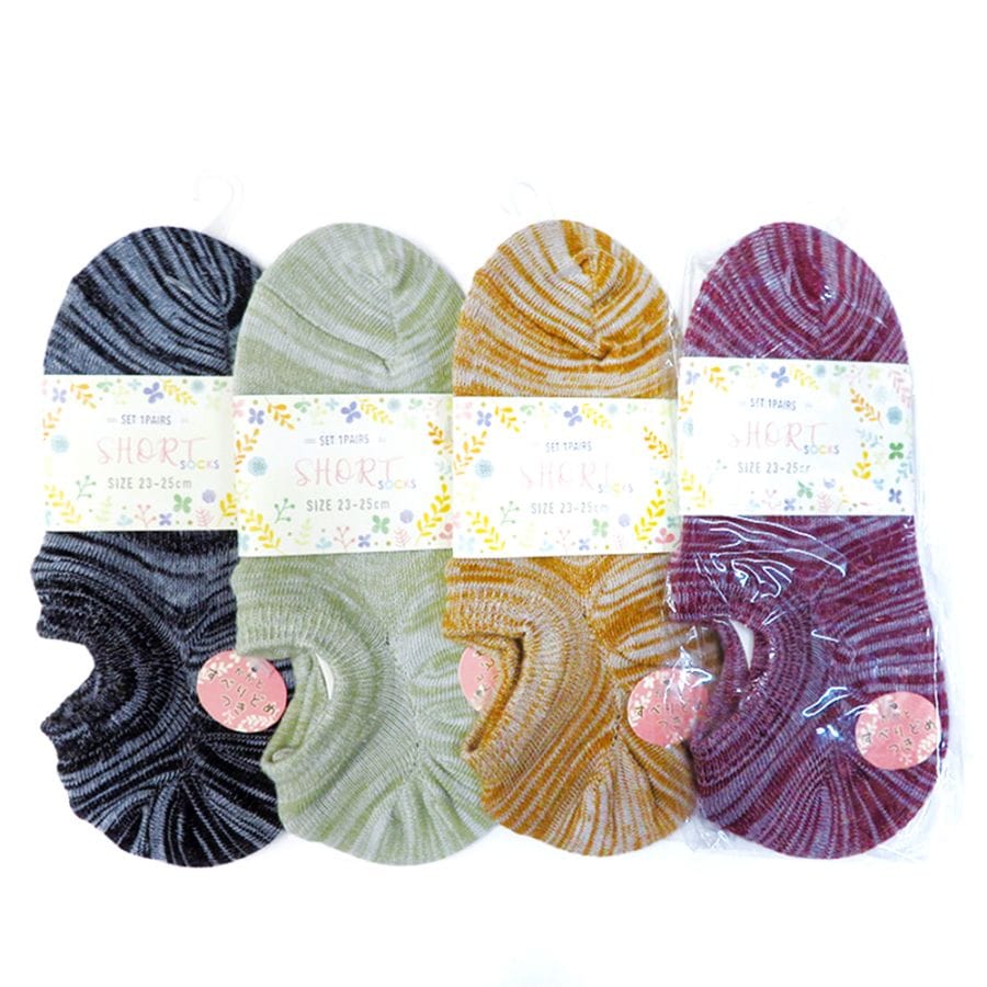 P001 DM-25924 婦人ひきそろえ無地ショートスニーカーソックス ×100入