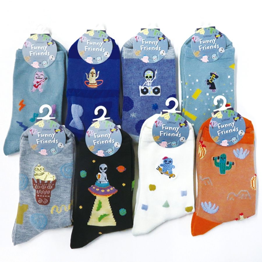 P001 DM-26455 婦人刺繍デザインソックス ×48入