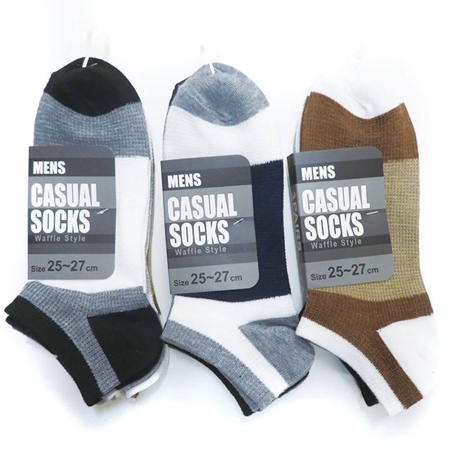 P001 DM-26578 紳士３足組スニーカーソックス ×30入