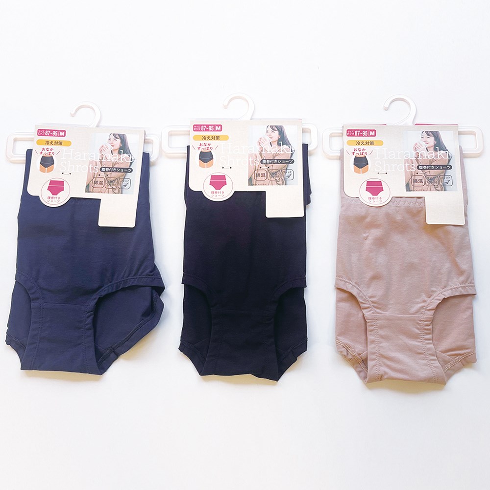 P001 DM-30264 綿ベア天腹巻付きショーツ ×30入