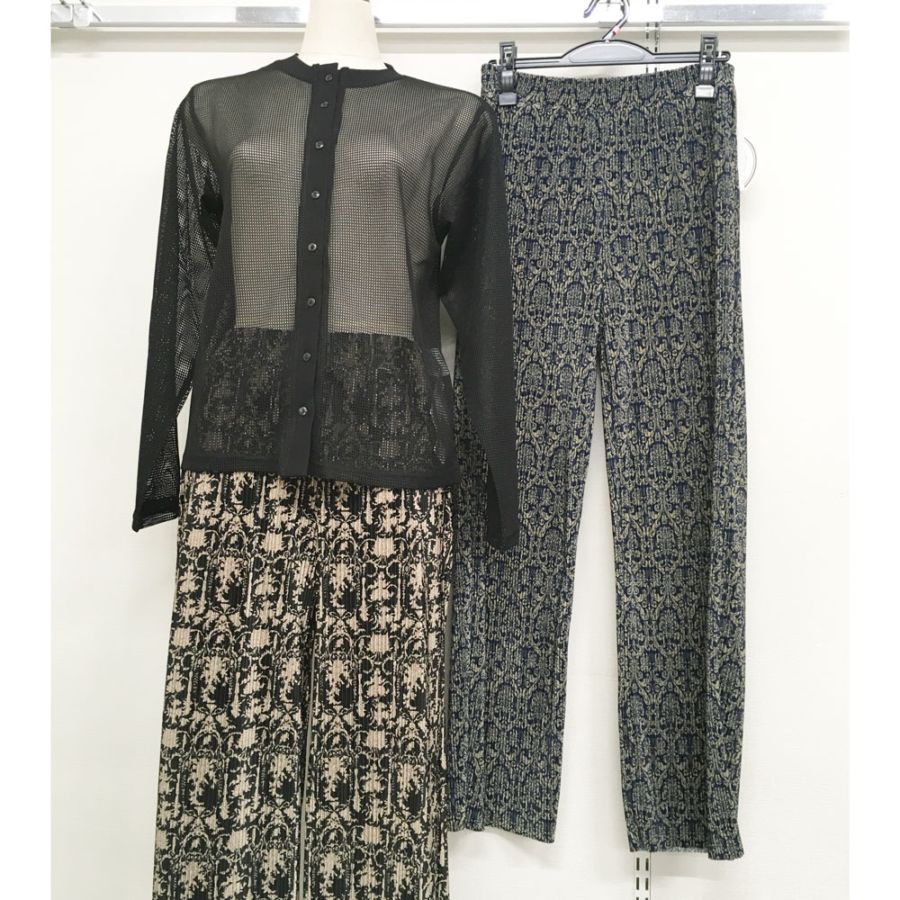 P000 総柄プリーツパンツ（F2KA-366599）