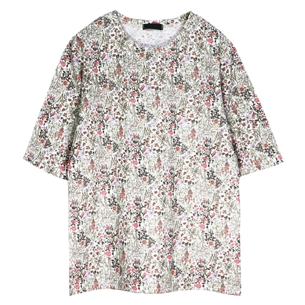 P000【4/17入荷予定】SS-0138 5分袖 綿100％プリントPO(306970) 6枚組