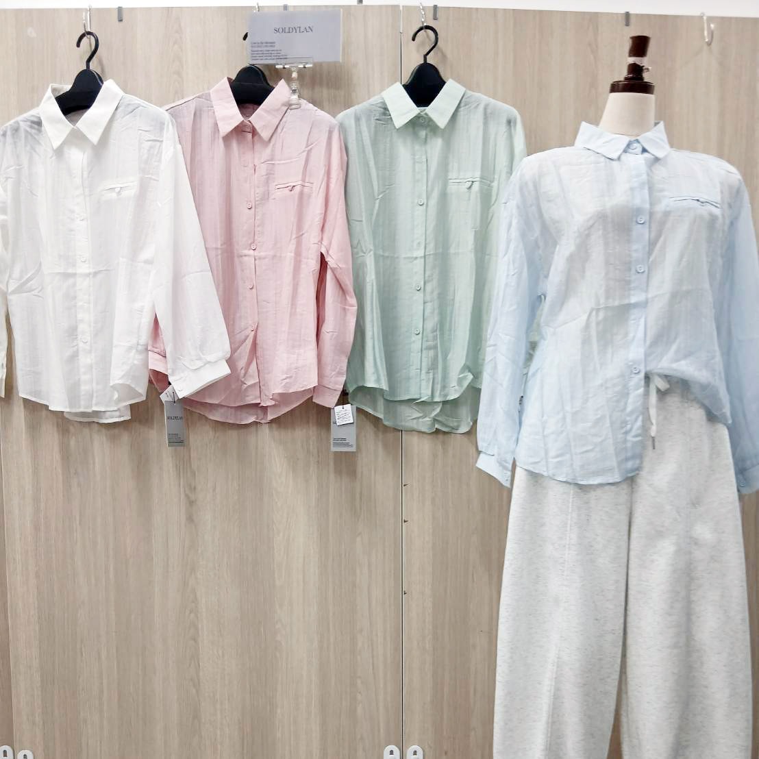 P000【SOLDYLAN】シャドーストライプ シャツ（F2KA-A20591）
