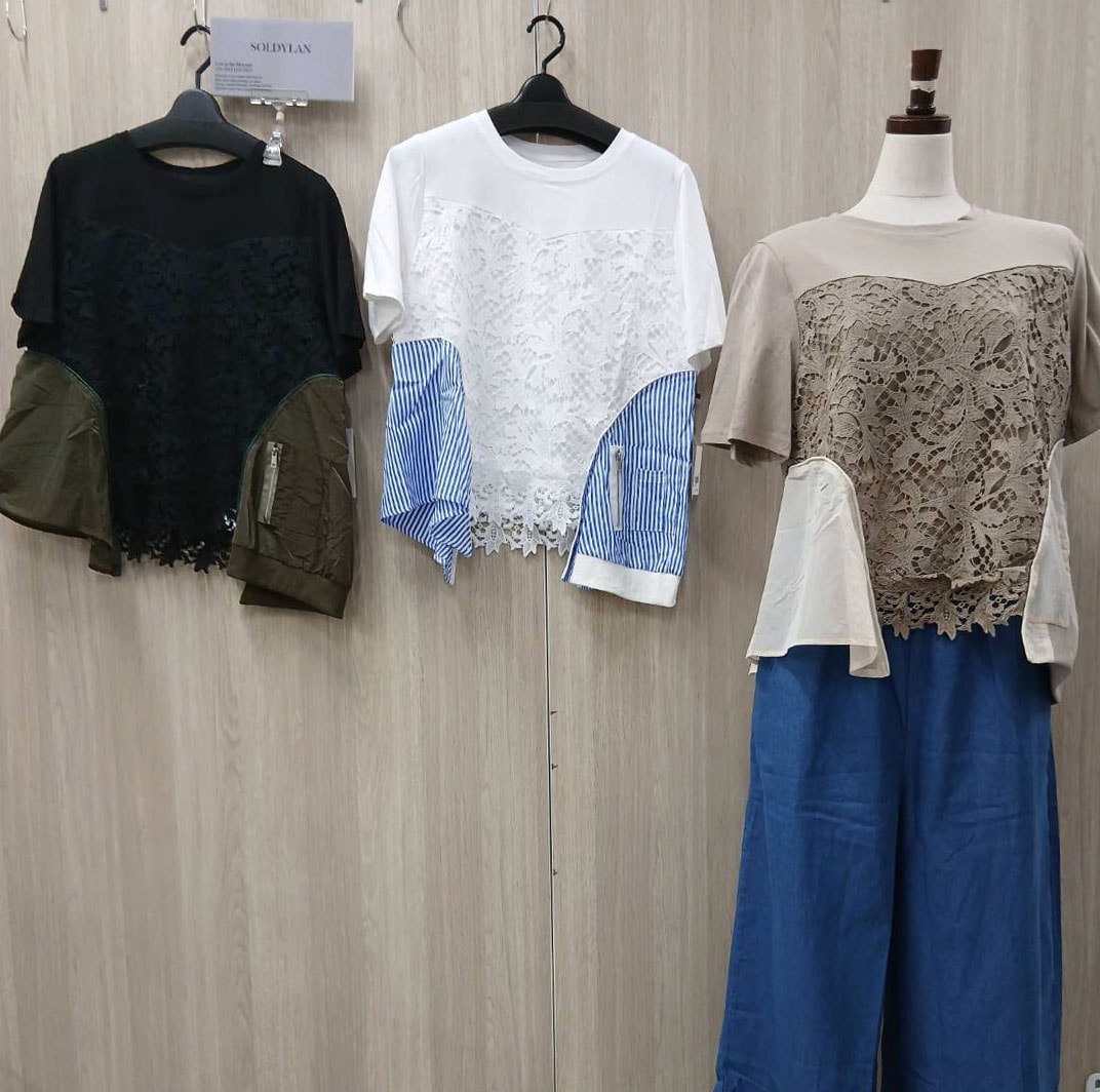 P000【SOLDYLAN】異素材切替デザインカットソー（F5-26187）