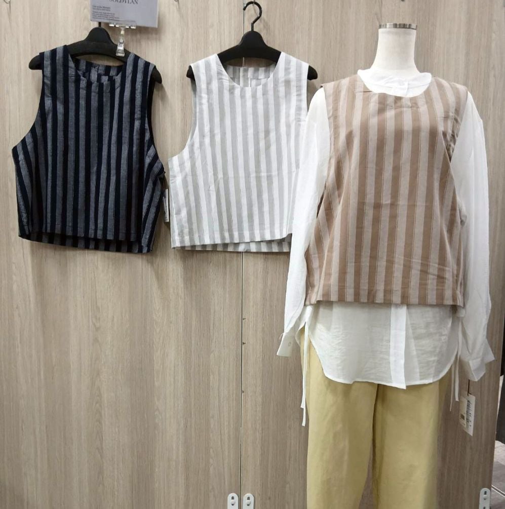 P000【SOLDYLAN】ストライプ POベスト（F5-26190）