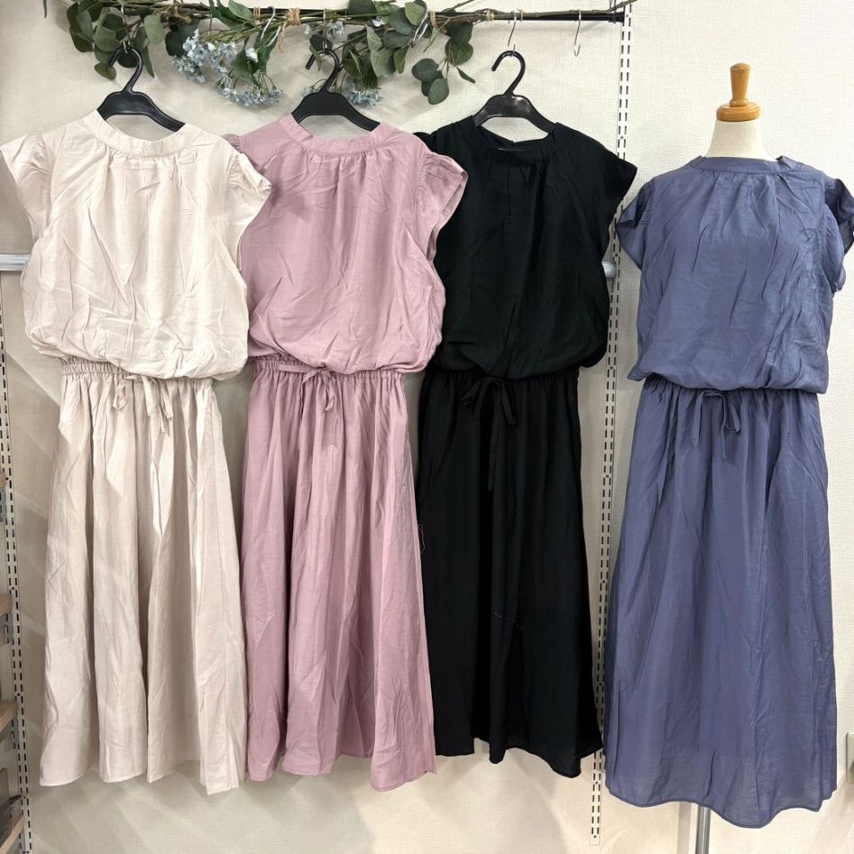 P000 ウエストゴムフェミニンワンピース（F2-28877）