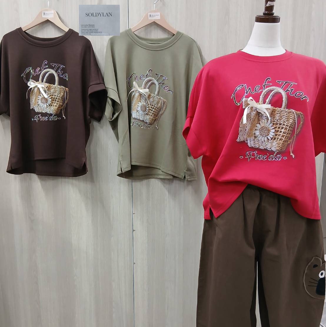 P000【SOLDYLAN】立体リボンカゴバッグ転写PtPO（F5-26124）