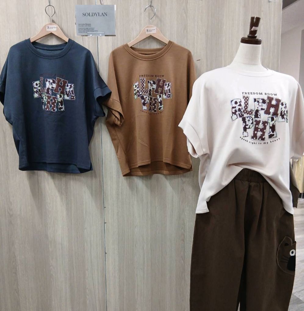 P000【SOLDYLAN】英字アップリケ ハピス付き PO（F5-26126）