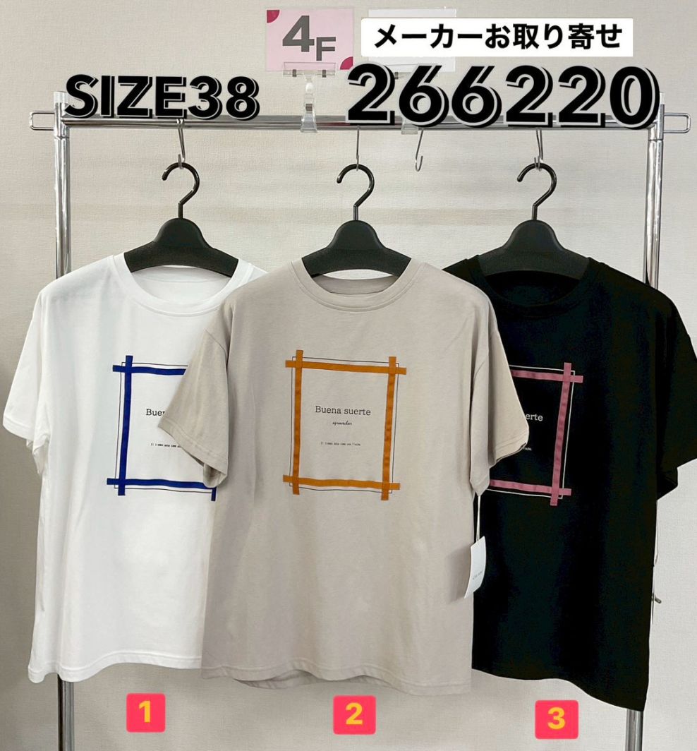 P000【取寄せ】胸Pt リボンテープ使いデザインT （48-266220）
