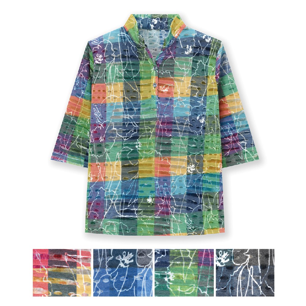 P000【5/15まで5%OFF】 YS-430 ジャガード風プリントカットソー(KTA43) 4枚組