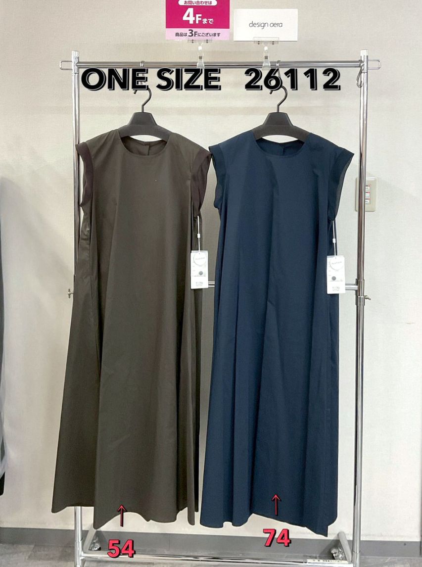 P000 【design aera】背面タックデザインノースリOP（48-26112）