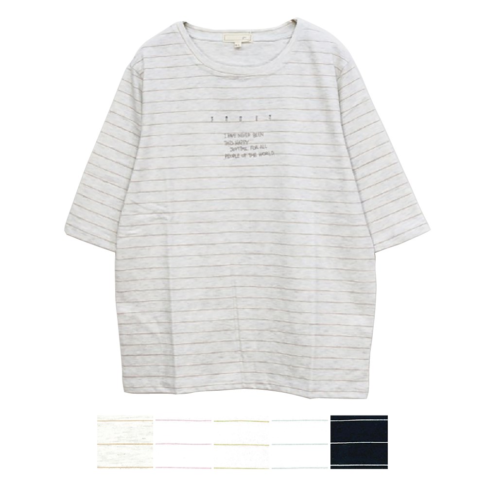 P000SS-0170 五分袖綿１００％Tシャツ(930870) 5枚組