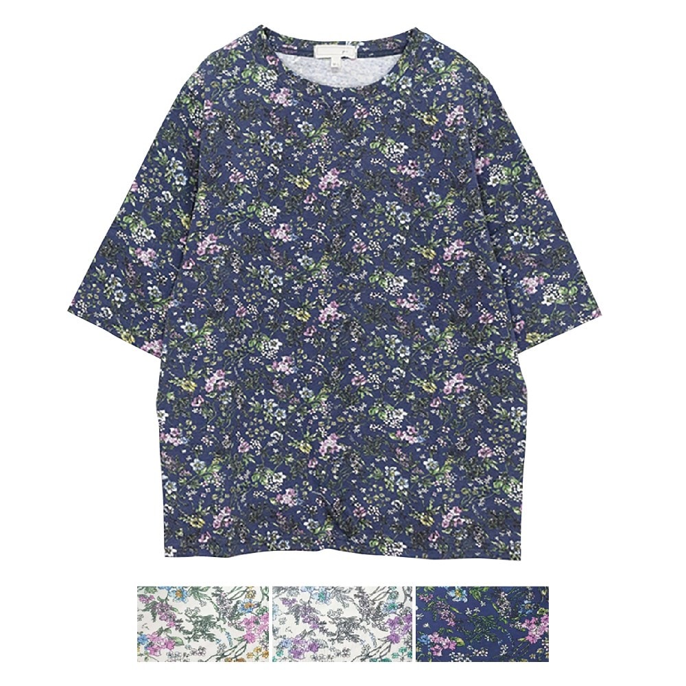P000SS-0176L 【大寸】五分袖綿１００％Tシャツ(930883LL) 6枚組