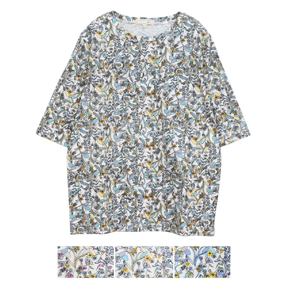 P000SS-0178L 【大寸】五分袖綿１００％Tシャツ(930890LL) 6枚組