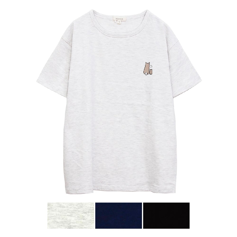 P000SS-0188 半袖綿１００％ワンポイントプリントTシャツ(530014) 6枚組