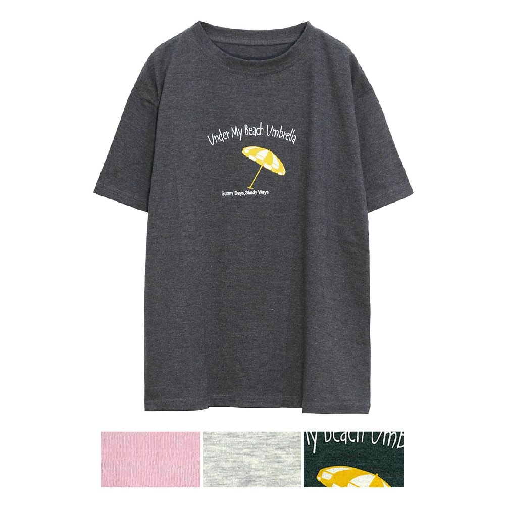 P000SS-0194 半袖ビーチパラソルプリントＴシャツ(560827)6枚組